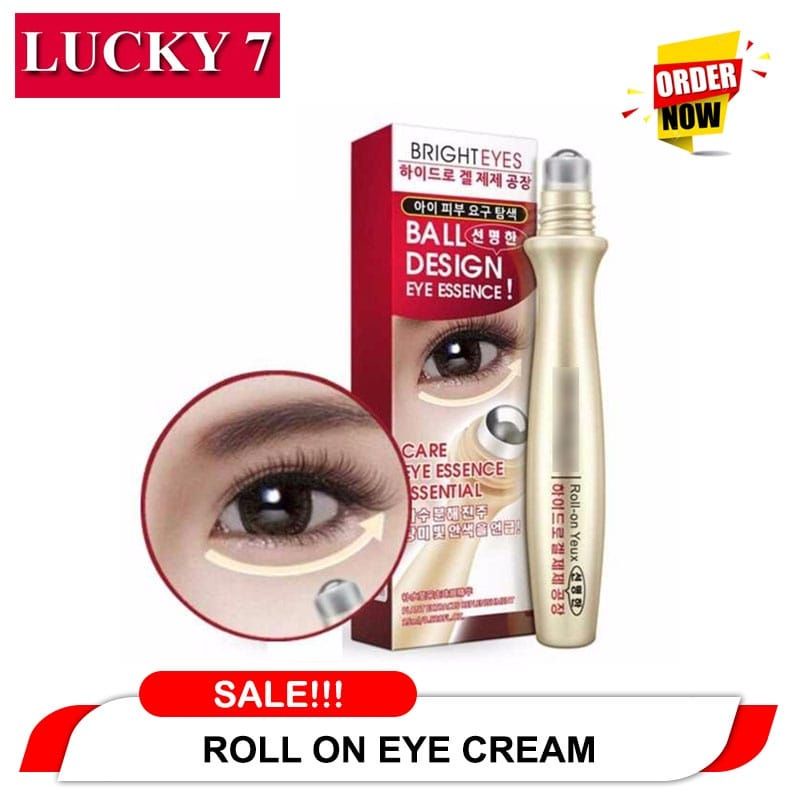 DE3 Bright Eyes Roll On Serum Menghilangkan Kantong Mata dan Mata Panda &amp; Kerutan Mata