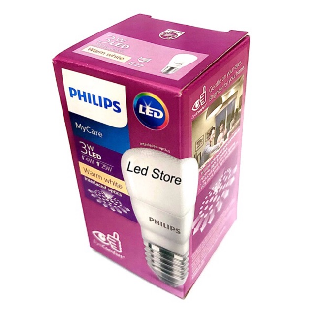 Lampu LED Philips 3,5 Watt Kuning/Warm White (3,5W 3,5 W 3 ...