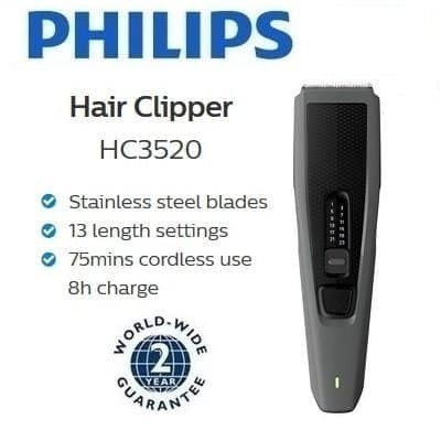 ALAT CUKUR RAMBUT PHILIPS HC3520/15 HAIRCLIPPER SERIES 3000 - HITAM