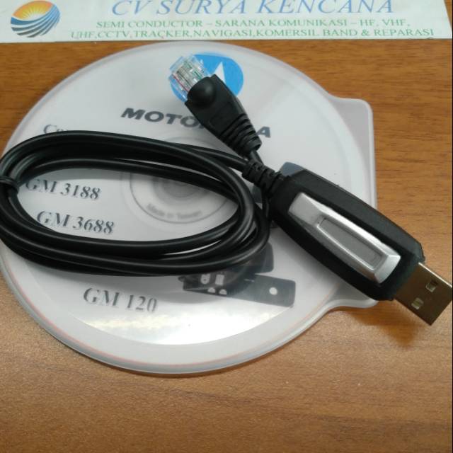 USB KABEL CABLE PROGRAM MOTOROLA GM300 GM3188 GM3688 GM338 GM328 GM339 GM398  GM RADIUS 120 PLUS