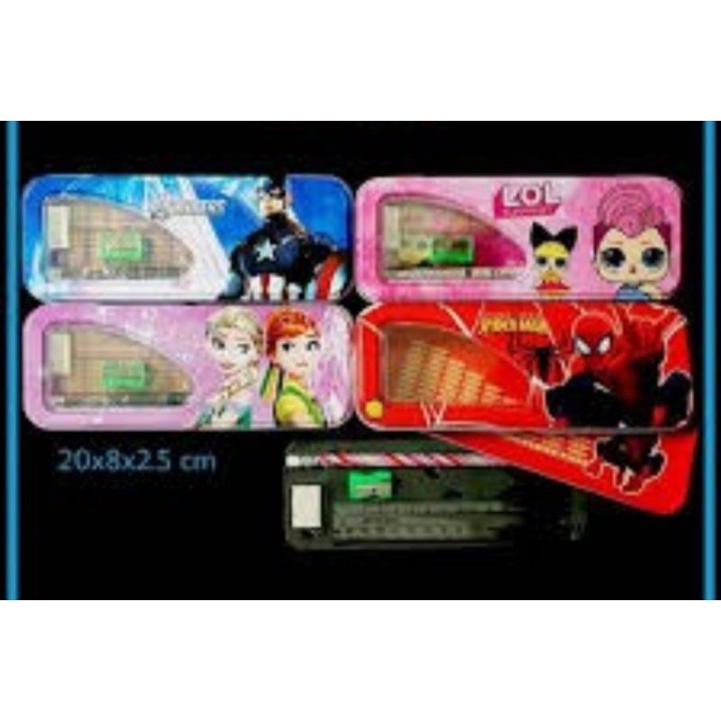

Kotak pencil / pencil case kaleng karakter