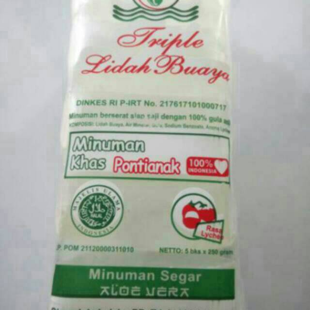 Jual Minuman Lidah Buaya Merk Triple Lidah Buaya Harga Pak Isi