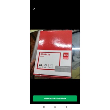 

isi Staples Deli no 10 1 dus isi 20 kotak kecil