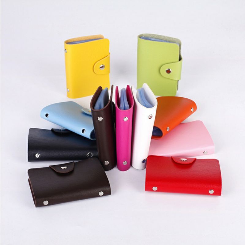 ~ PIYOSHI08 ~ Dompet Kartu Isi 24 / Kartu Nama Card Holder Organizer Kancing AF169