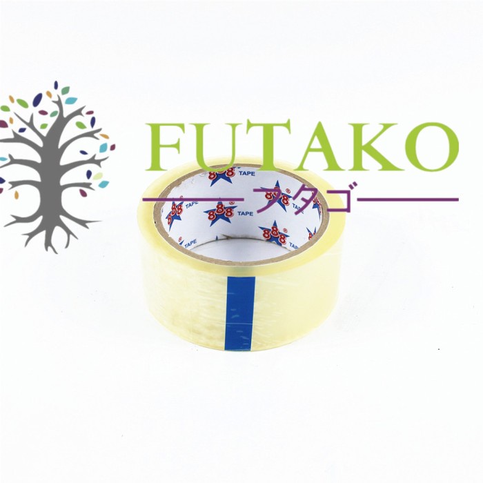 FUTAKO LAKBAN BENING 2 inch 100 yard 48 MM Harga Satu Roll