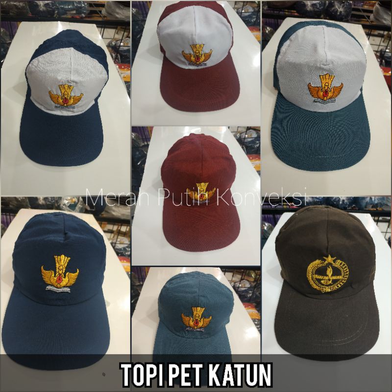 Topi Pet Sekolah SD / SMP / SMA / Pramuka