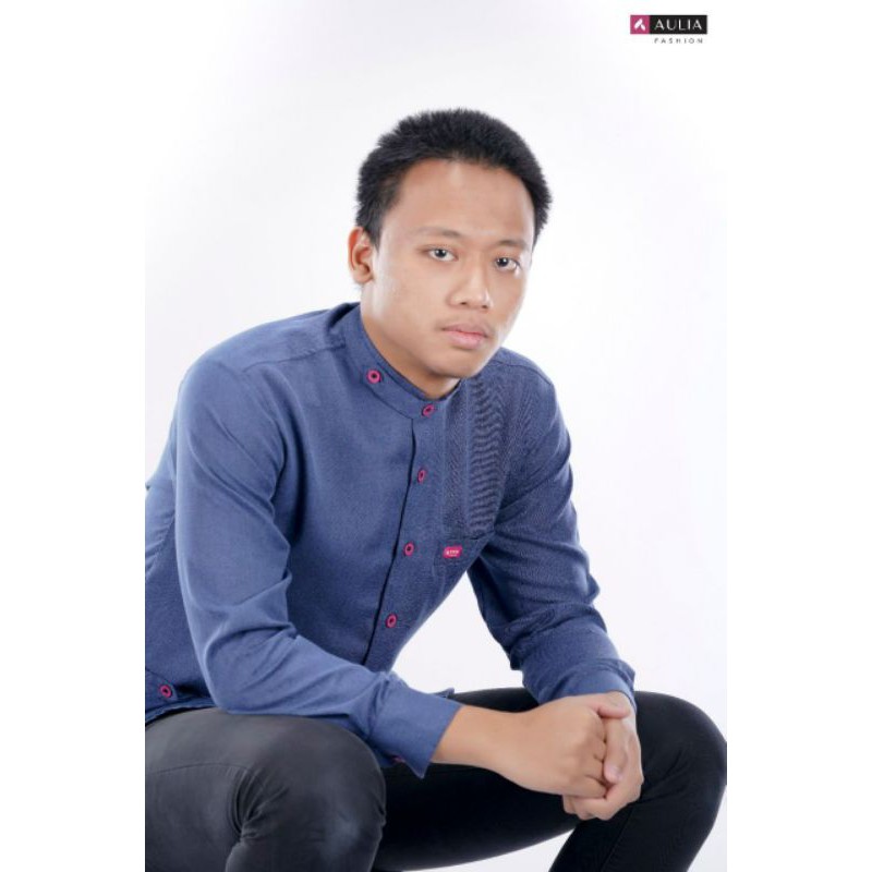 BAJU KOKO AULIA FASHION OEMAR NAVY