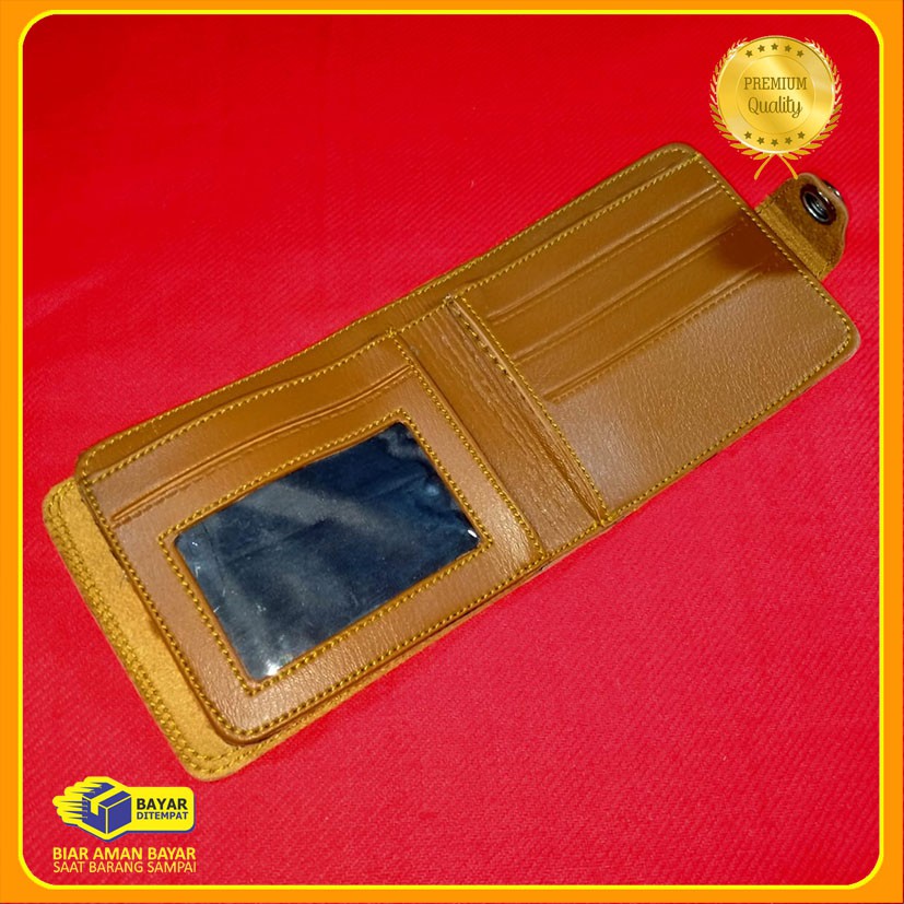 Dompet groisr Pria levis Model kancing pendek Cod