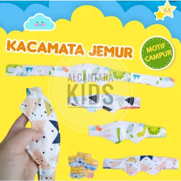 GROSIR KACAMATA Jemur Bayi Karakter Murah Penutup Mata Bayi Aksesoris Eye Mask Mata Baby Termurah