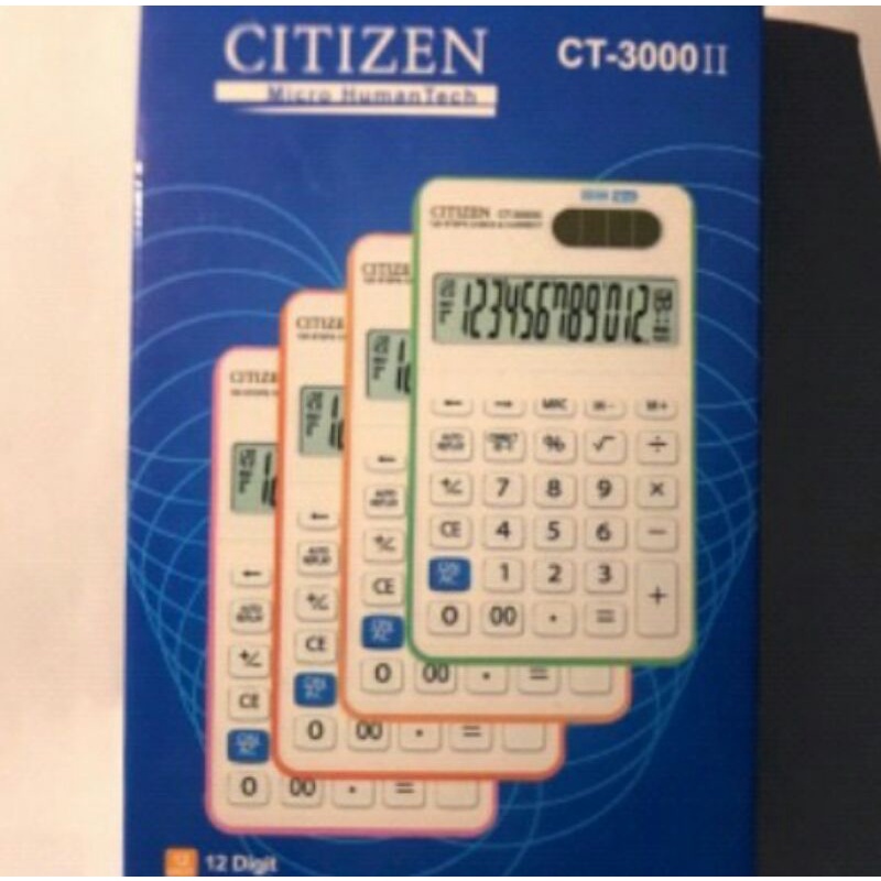 

Kalkulator Citizen CT-300II/Kalkulator Simple 12 Digit