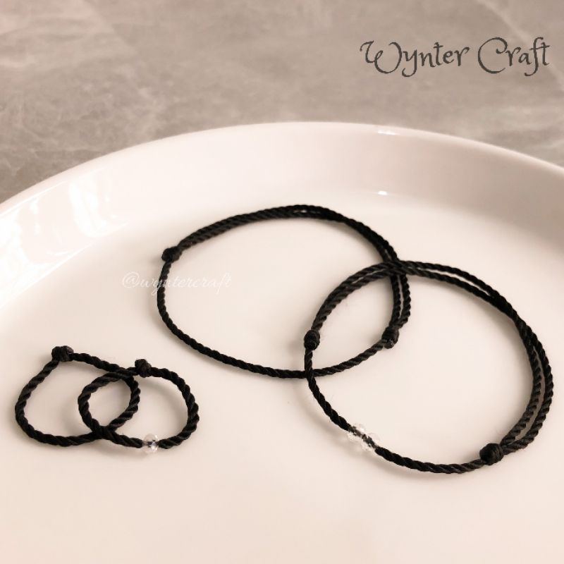 WA138 Set Couple Gelang dan Cincin Simple by Wynter Craft