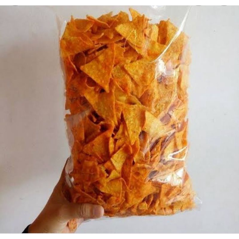 

Chiki Jagung HappyTos Tortila 500gr - Fey Snack