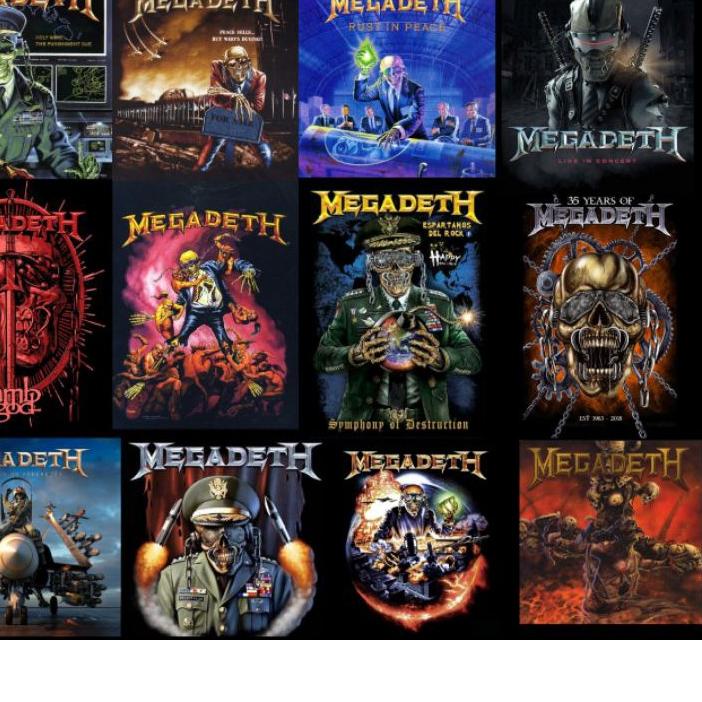 

EF3$9W Bagus .stiker sticker pack megadeth metal band|,,