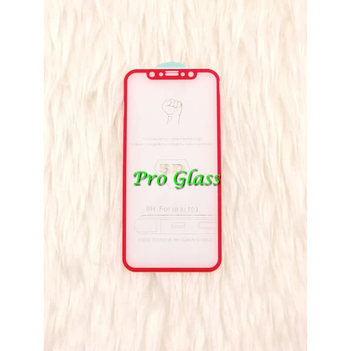 Iphone X / XS 5D RED Premium Full Cover Magic Glass Tempered Glass