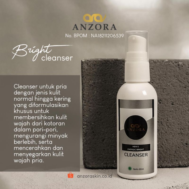 Anzora Product Series To Man ( Bright Series For Man) MencerahkanilangFREE GIFT BAKSO ACI &amp; MINYAK WANGI PILIH SALAH SATU TULIS DINOTE ORDERAN JIKA TDK DITULIS DINOTE PESANAN DIKIRIM RANDOM