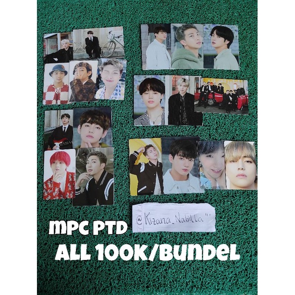 mini photocard bts ptd taehyung jimin jungkook rm suga seokjin jhope/mpc ptd bts official