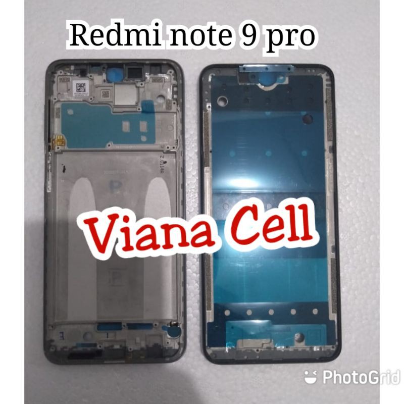 FRAME LCD XIAOMI REDMI NOTE 9 PRO BAZEL BEZEL TULANG TENGAH TATAKAN LCD XIOMI KERANGKA ORI