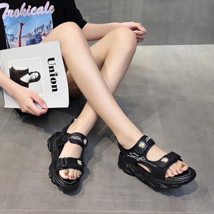 Free Box Sandal Wedges Gunung Wanita Import Sandal Wanita Korea Mode Sepatu Import  NS1832