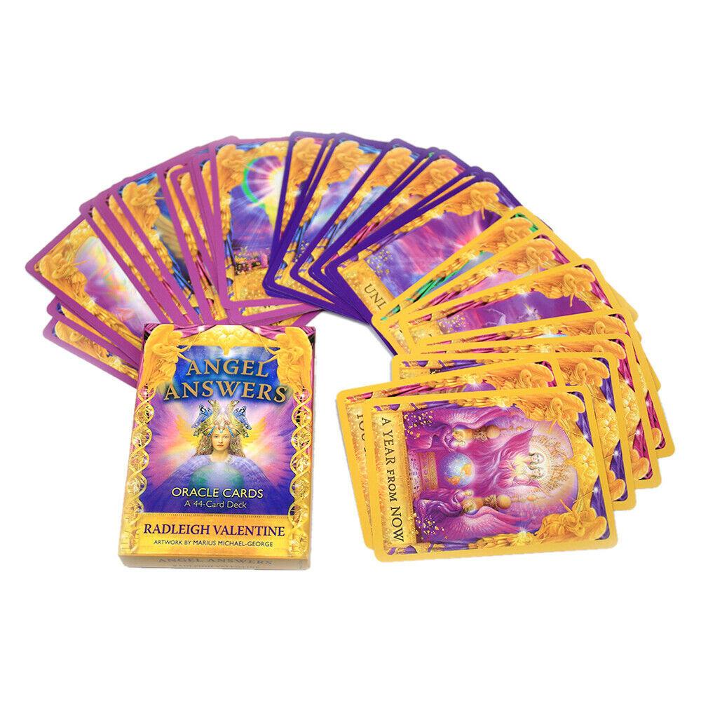 Agustina Angel Answers Permainan Papan Hiburan Pesta 44Pcs Deck Game Tarot Card