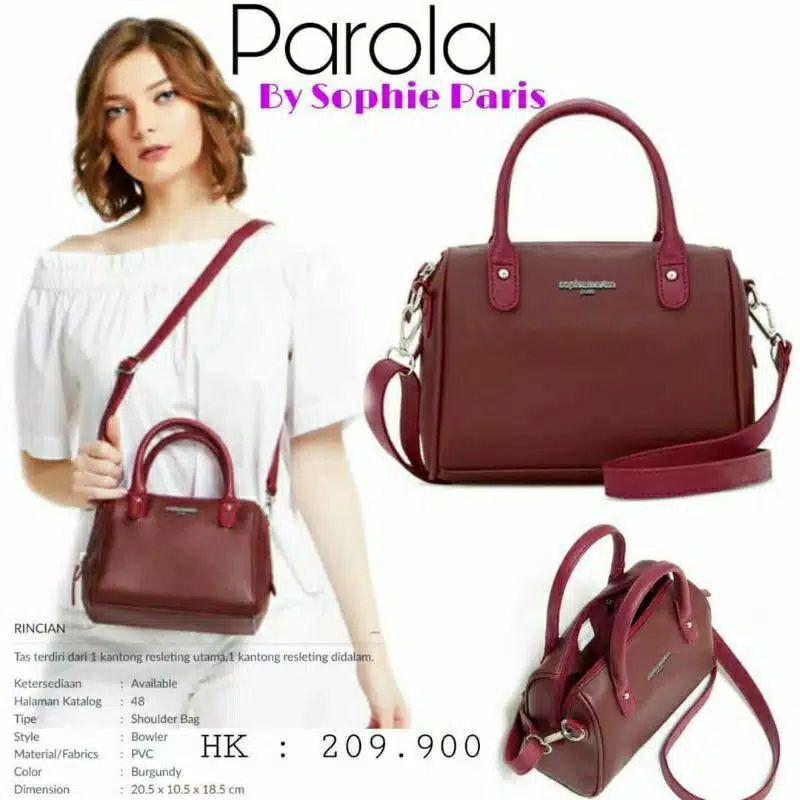 TAS PAROLA SOPHIE MARTIN PARIS MURAH PROMO SHOULDER BAG TAS JINJING SHOPEE