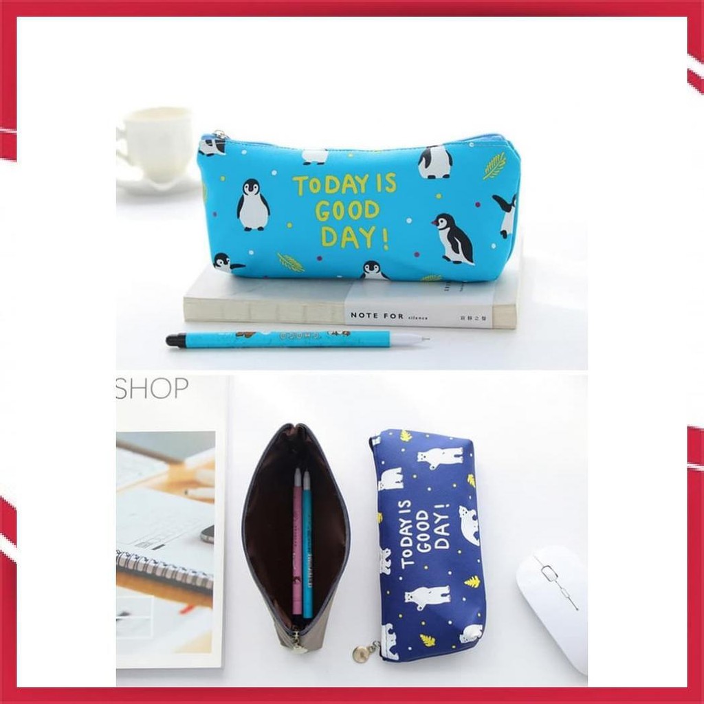 

Tp010 Tempat Pensil Lucu Good Day - Pinguin