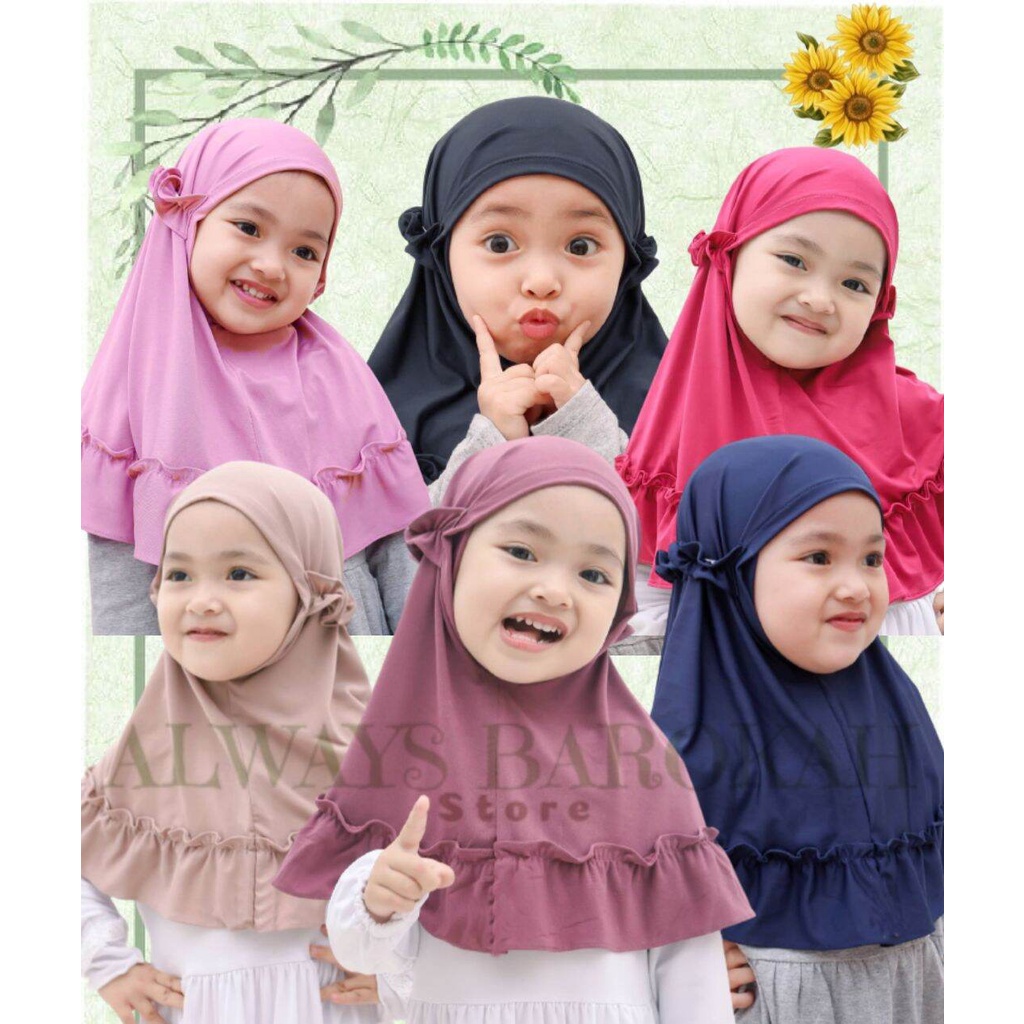 Jual Kerudung Krudung Jilbab Hijab Instan Ank Anak Sekolah Sd Tk Paud ...