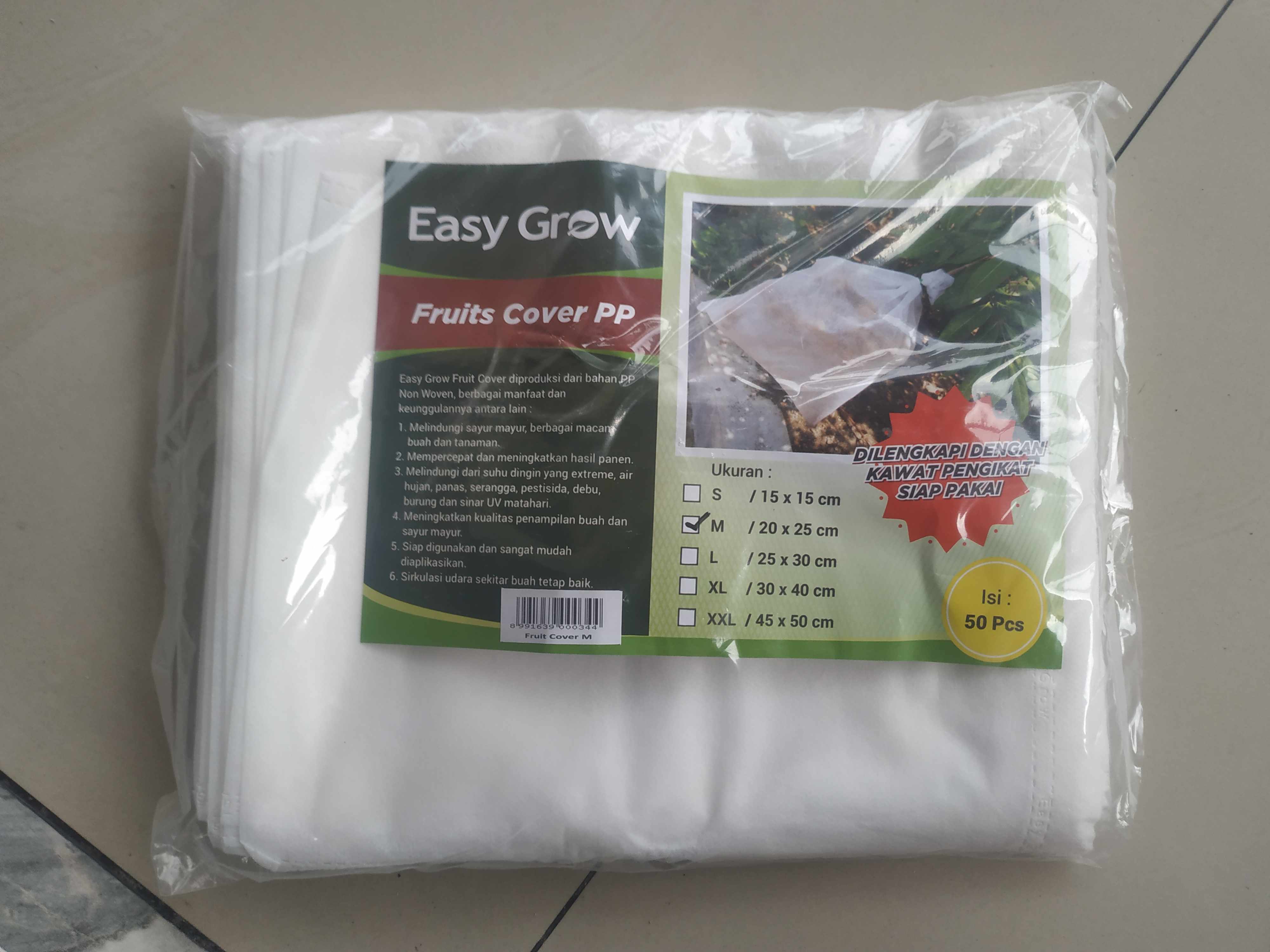 Brongsong Buah M (20 X 25) Cm Fruit Cover Pembungkus Buah Easy Grow Murah