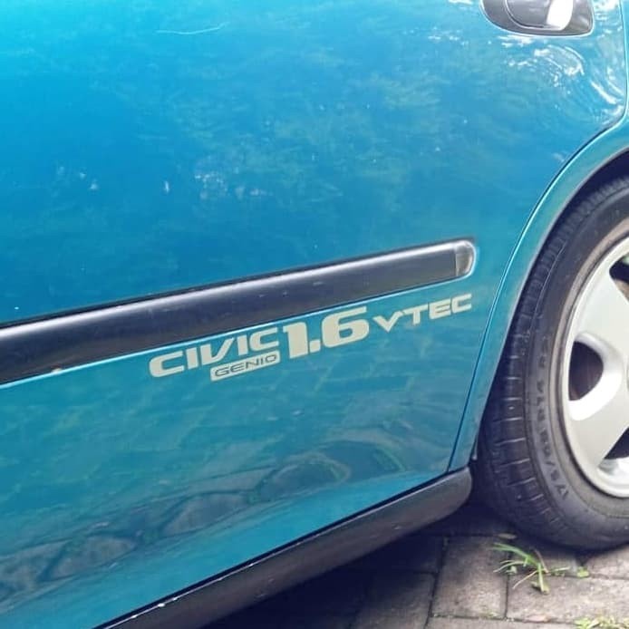 Stiker Civic Genio 1.6 VTEC Sticker Body mobil Civic Genio