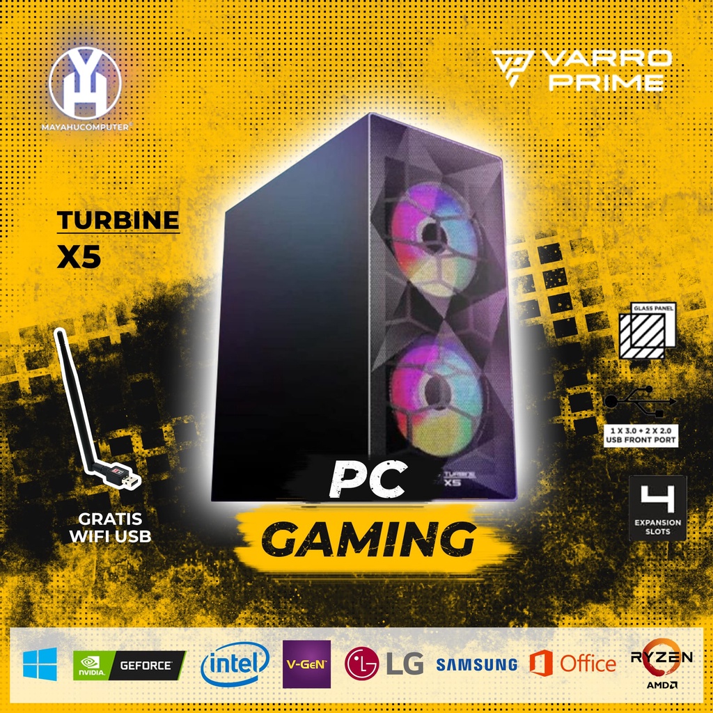 PC GAMING I7 RAM 16GB VGA 4GB DDR 5 SSD 120GB - PC GAMING MURAH - PC GAMING TERMURAH