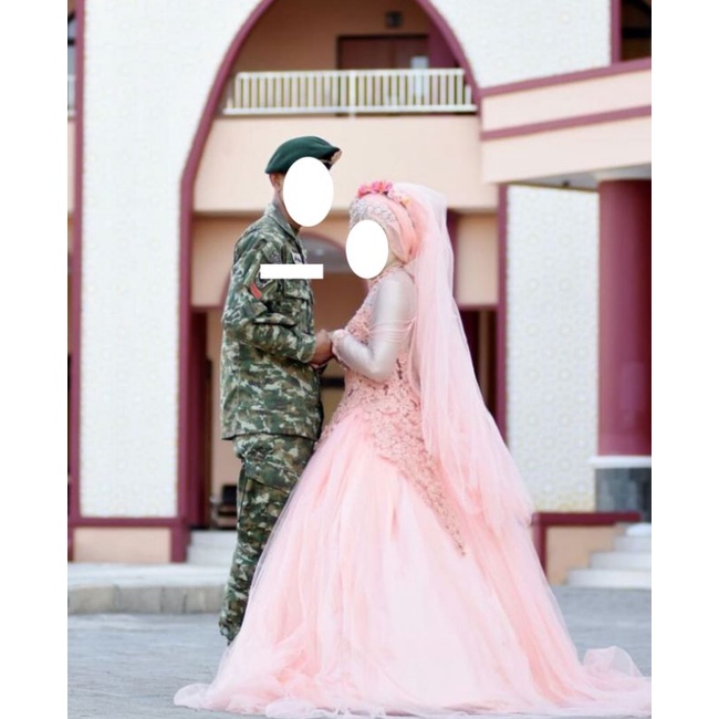 Gaun nikah / wedding / walimah preloved kebaya payet