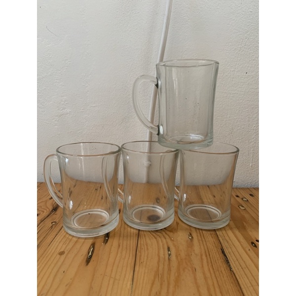 Gelas Gagang Kaca Bening