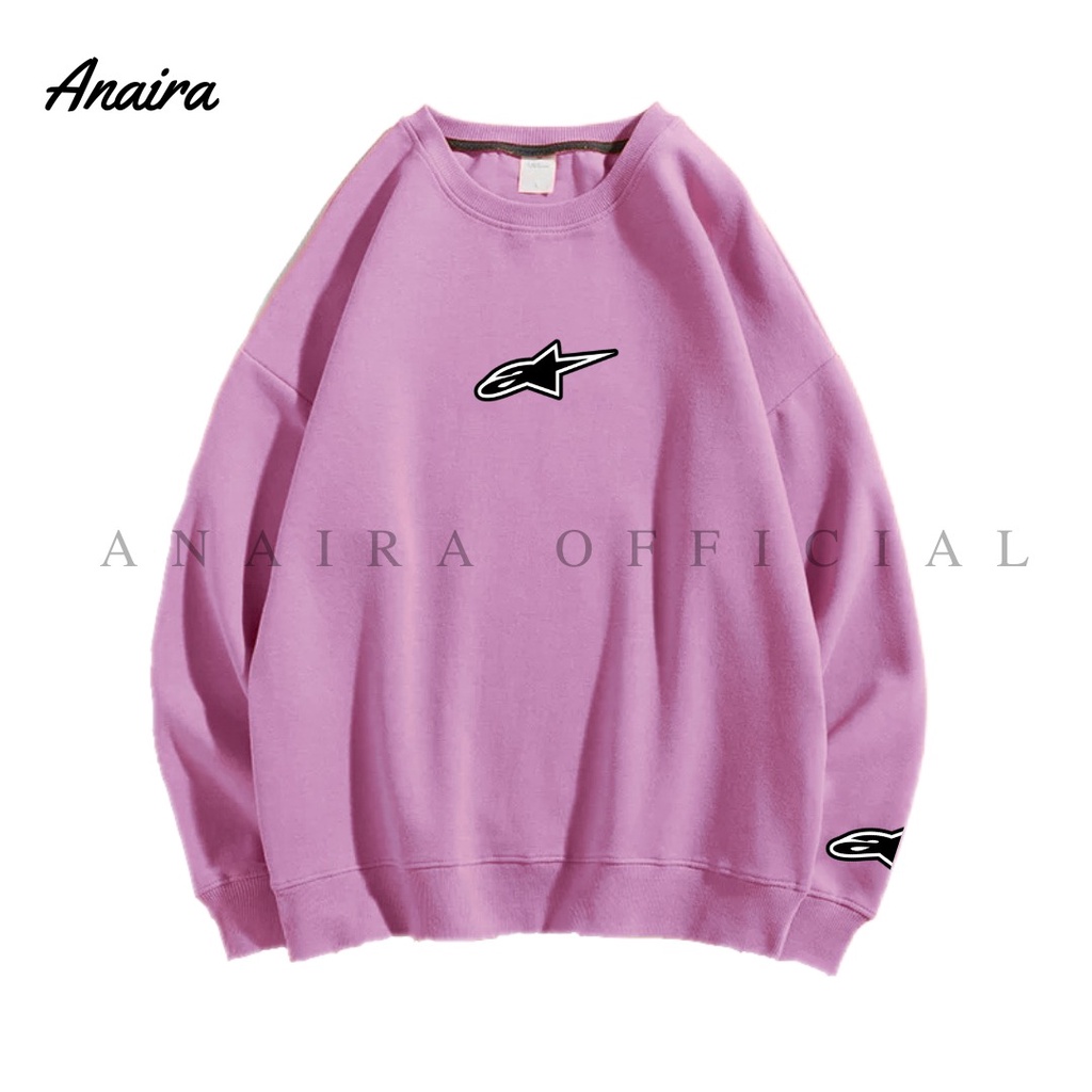 A STAR SWEATER CREWNECK PRIA WANITA ANAIRAOFFICIAL