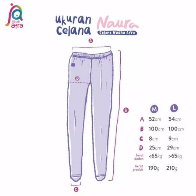 CELANA LEGGING WUDHU AFRA NAURA - BAHAN KAOS RAYON HQ - CELAMIS AFRA