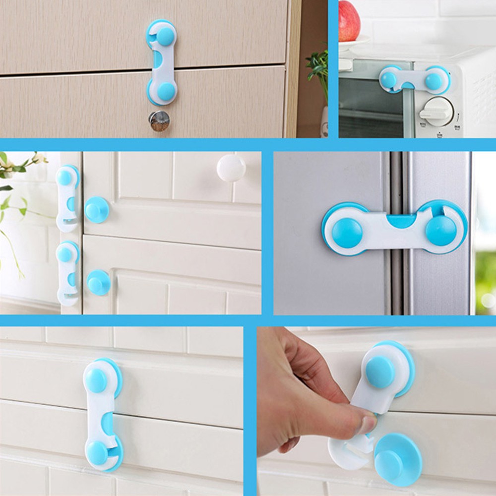 HOVELSHOP Pengaman Pelindung Pintu Laci Lemari Kulkas Baby Safety Lock Band