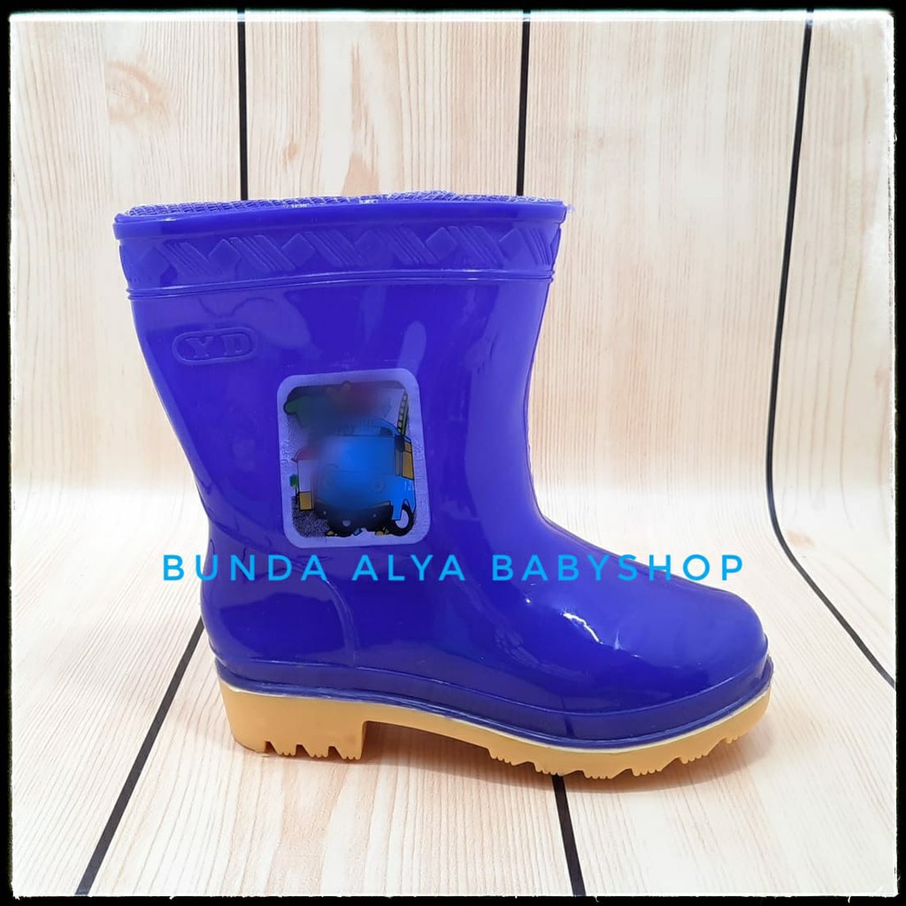 Sepatu Boots Air Anak Laki Laki 1 - 4 Tahun Bus Lengkap SIze Sepatu Boots Hujan Anak Cowok Tahan Air Ungu  Size 26 - 35