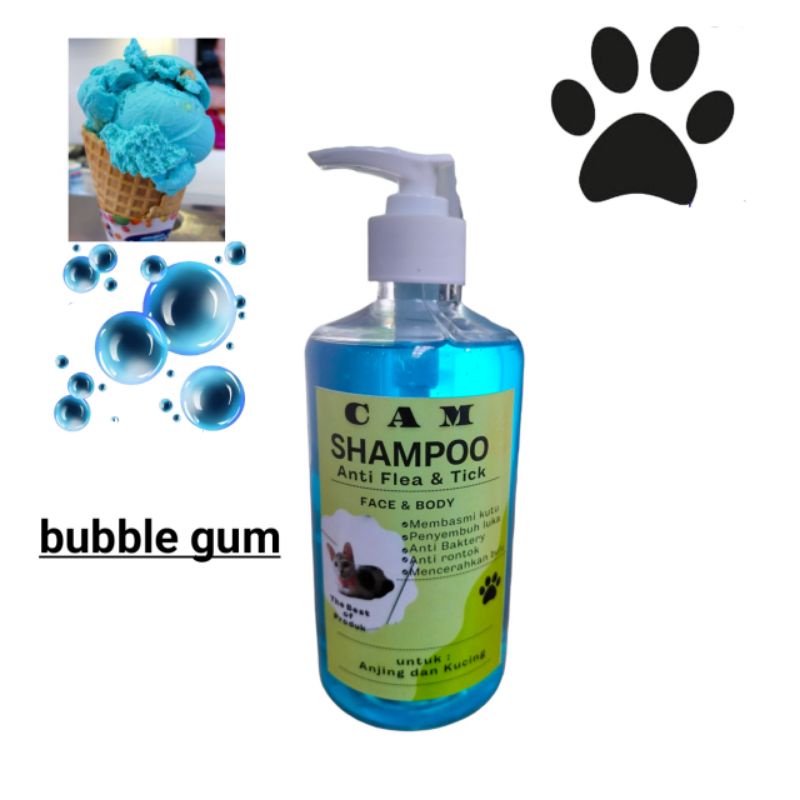 shampoo kucing dan anjing Anti kutu/pelembut bulu/anti jamur/Anti rontok netto: 500ml