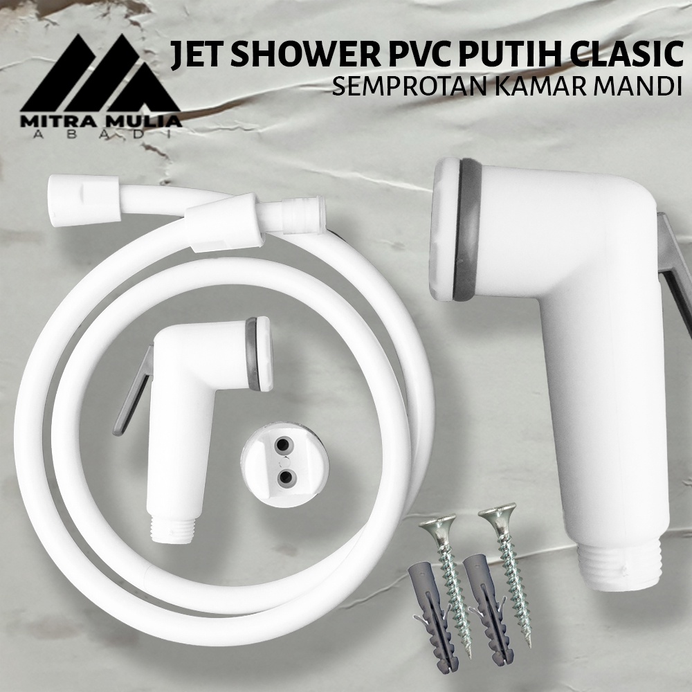 Jet Shower Classic l Cebok l Semprotan Kamar Mandi l Kran Hand - Handle Biasa