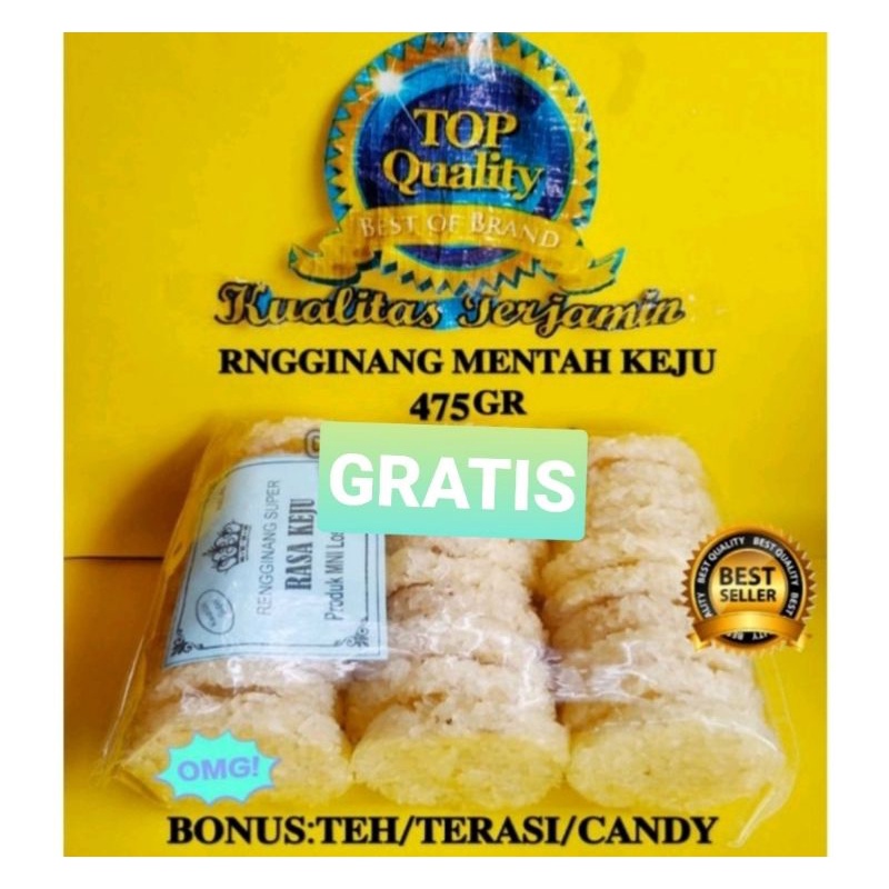 

OLEHOLEH CIREBOn RENGGINANG MENTAH KEJU 475 GR LOSARI GRATIS TEH/ TERASI /CANDY