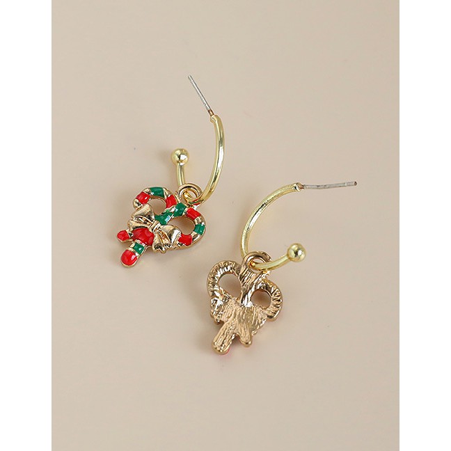 LRC Anting Tusuk Natal Fashion Alloy Christmas Earrings P47507