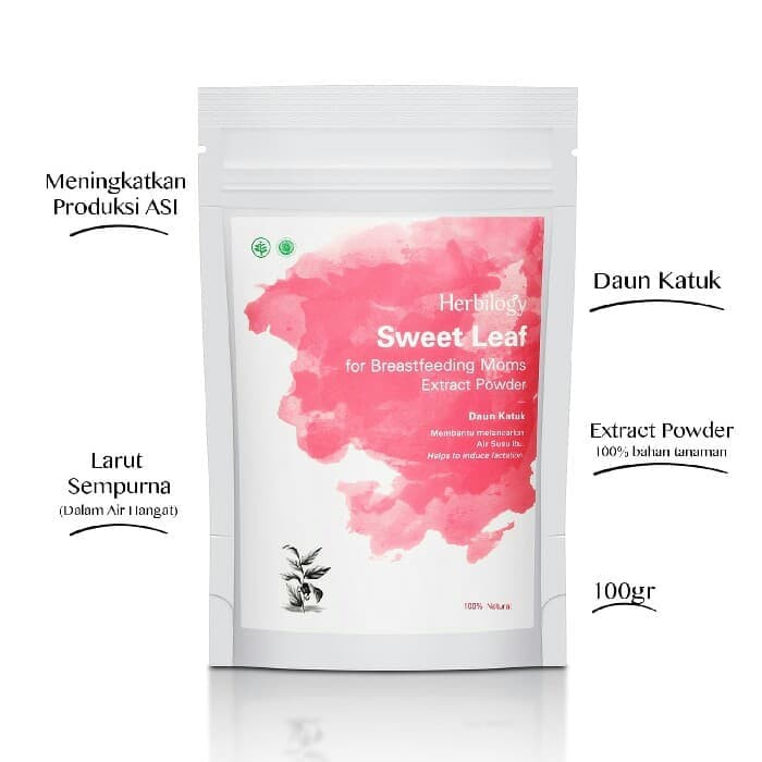 

Herbilogy Sweet Leaf (Katuk) Extract Powder - 100g grosir
