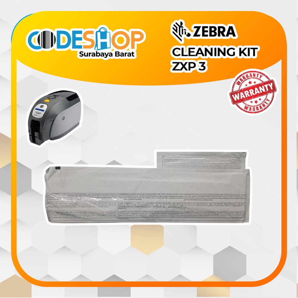 Cleaning Kit Zebra ZXP 3 Cleaning Kit Id Card