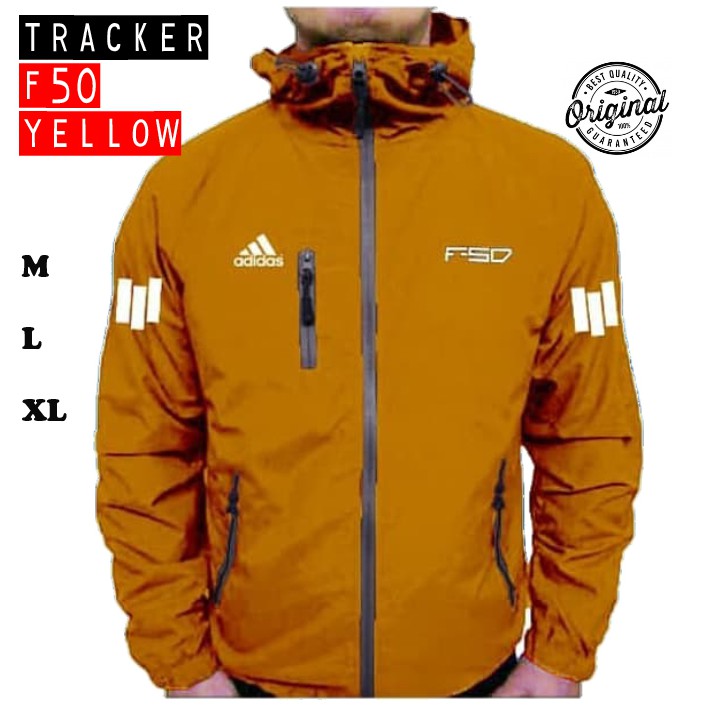 Jaket Pria Parasut Adidas F50 Warna Kuning Keren