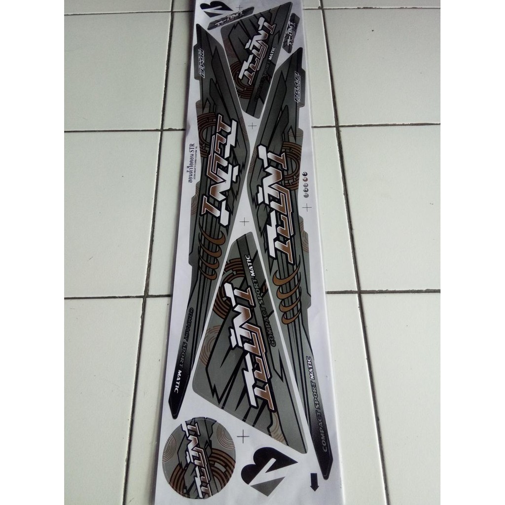 Aksesoris Striping Stiker Lis Variasi Motor Honda Beat Fi Lama