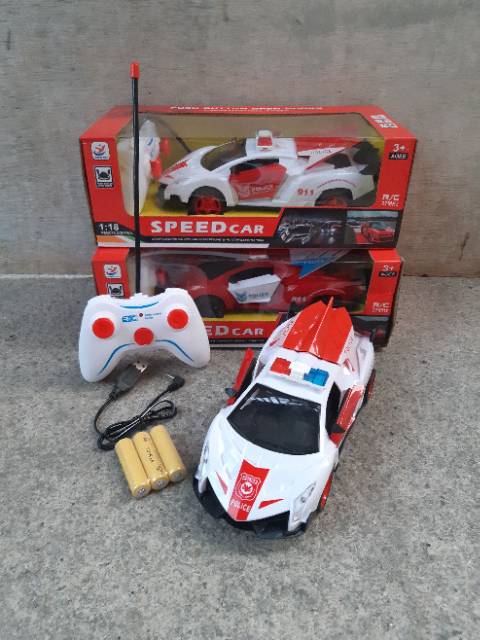 RC CAR POLISI BATRE CAS EDUKATIF - MAINAN MOBIL REMOTE CONTROL ANAK