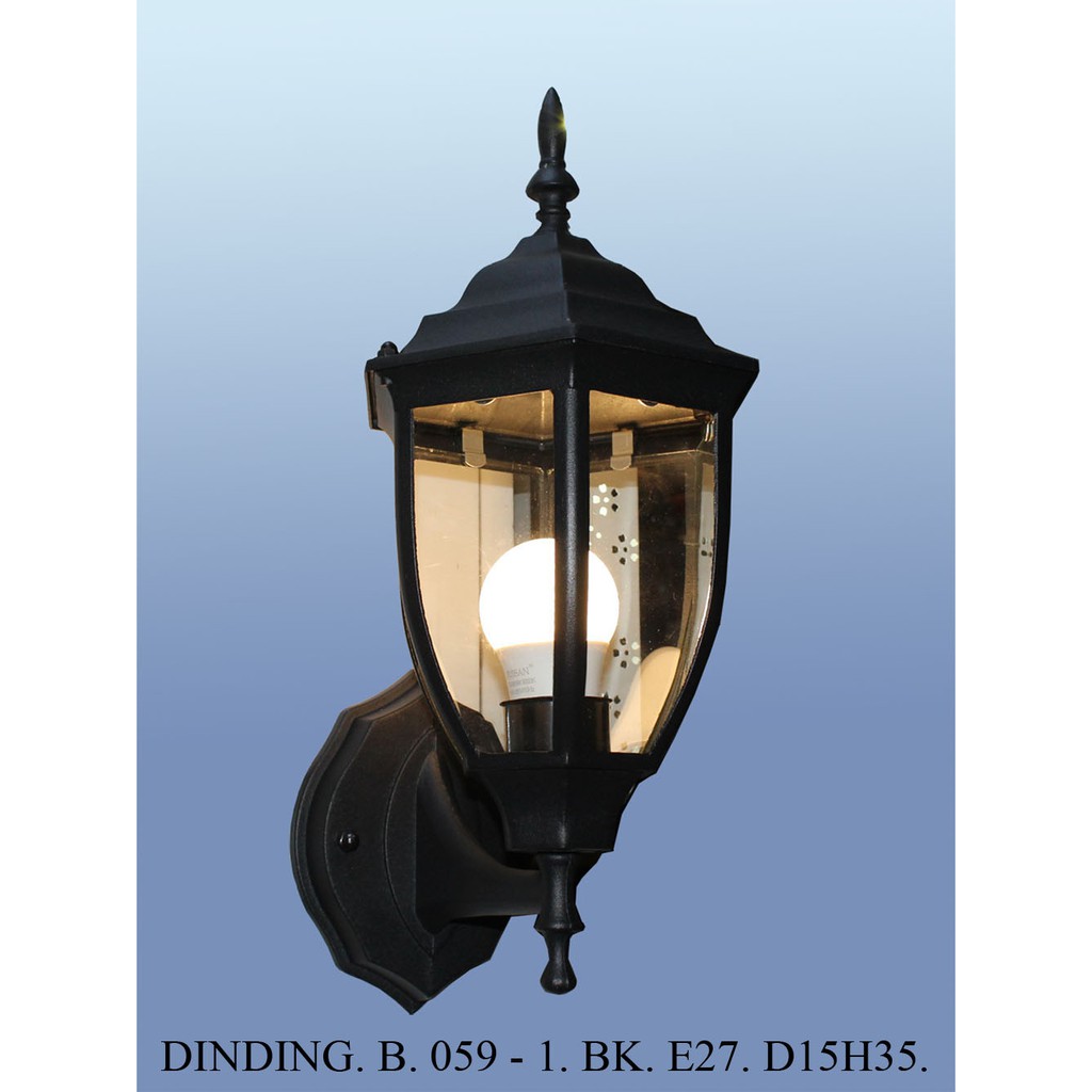 Lampu Dinding/Lampu Outdoor/Lampu Tempel /Lampu Taman/Lampu Tidur / Lampu Pilar/Lampu Antik 059S AB-BK