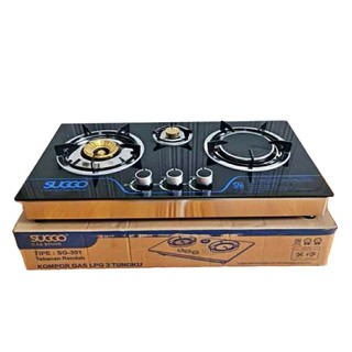 SUGGO Kompor Tanam 3 Tungku Infrared SG 301 Hemat Gas Kaca SUGGO Kompor Tanam 3 Tungku Infrared SG 301 Hemat Gas Kaca