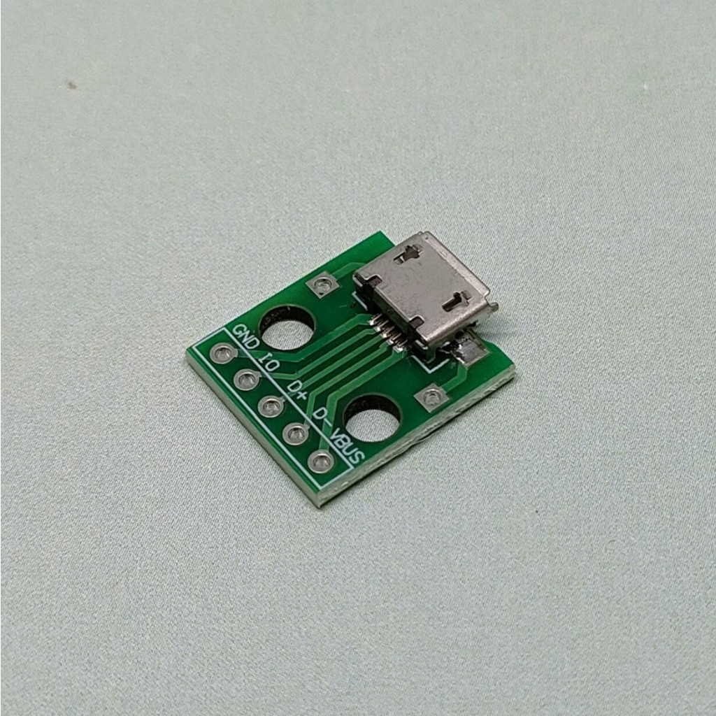 Converter USB Micro to DIP 2.54mm Adapter Socket Charger Dengan PCB