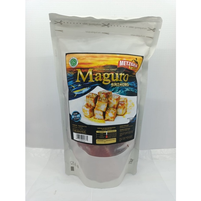 

DAGING IKAN METZGER TUNA MAGURO SAIKORO HALAL 300G I TUNA CUBE