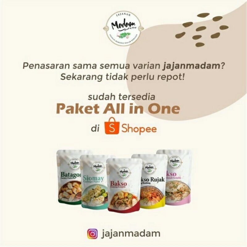 PAKET ALL IN ONE JAJAN MADAM