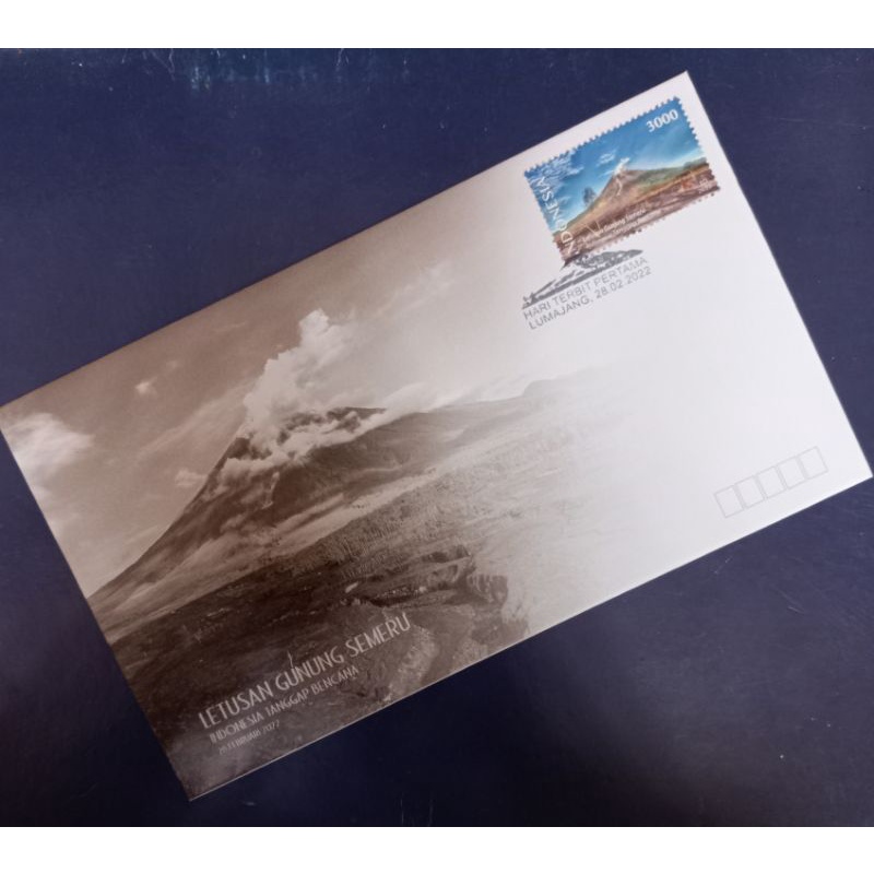 

Sampul Hari Pertama Prangko Perangko Indonesia Seri Letusan Gunung Semeru 2022